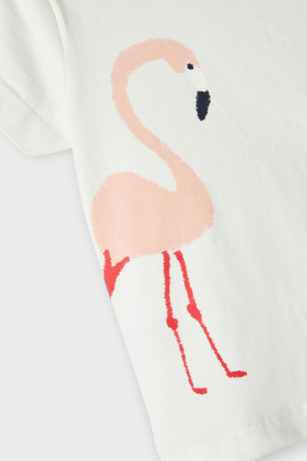 Womensecret Baby girls' short-sleeved T-shirt Weiß