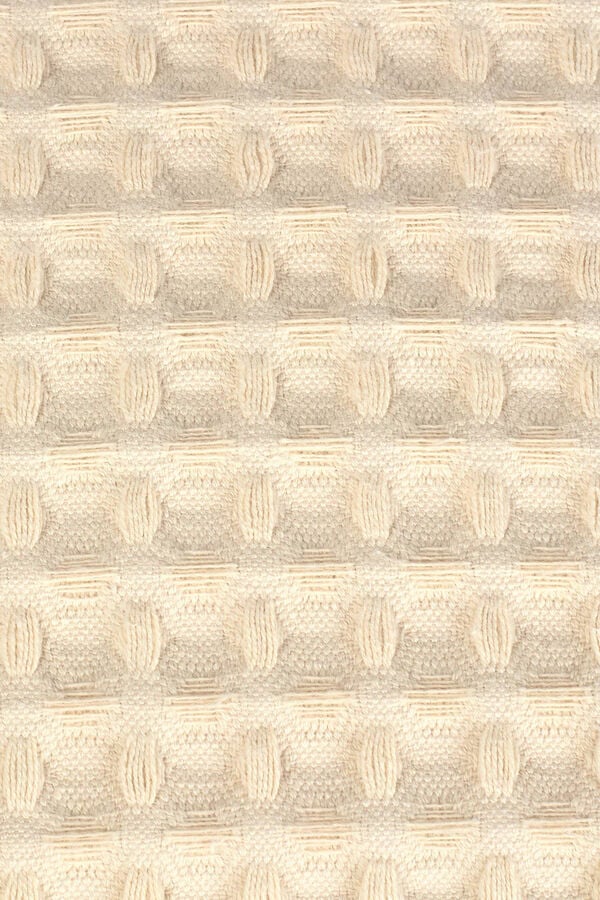 Womensecret Capa travesseiro 100% algodão ninho de abelha 55 x 55 cm. bege