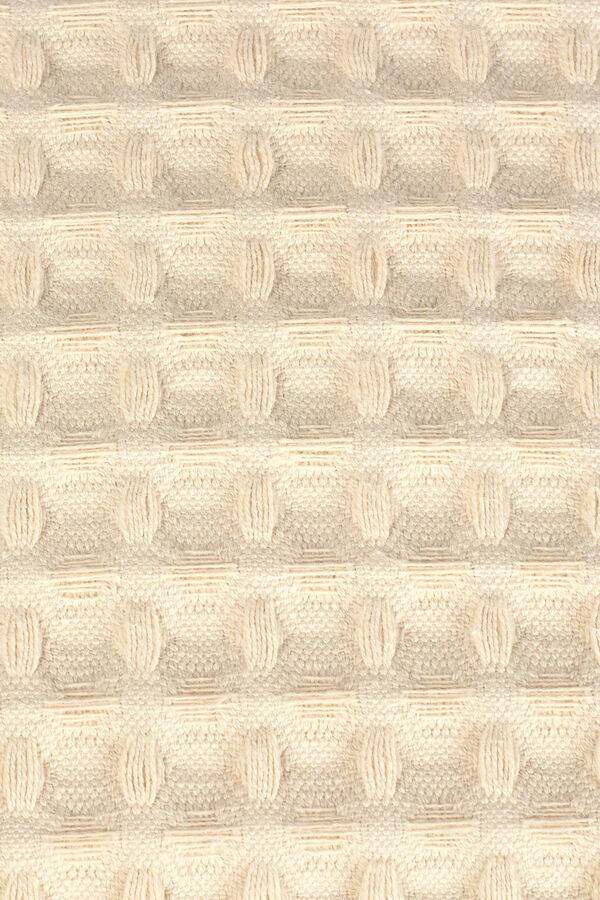 Womensecret Kissenbezug 100 % Baumwolle Wabenmuster 55 x 55 cm. Braun
