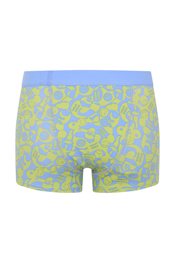 Modibodi SmileyWorld&reg; Short Menstrual Teen Algod&oacute;n Org&aacute;nico Flujo S&uacute;per Green estampado