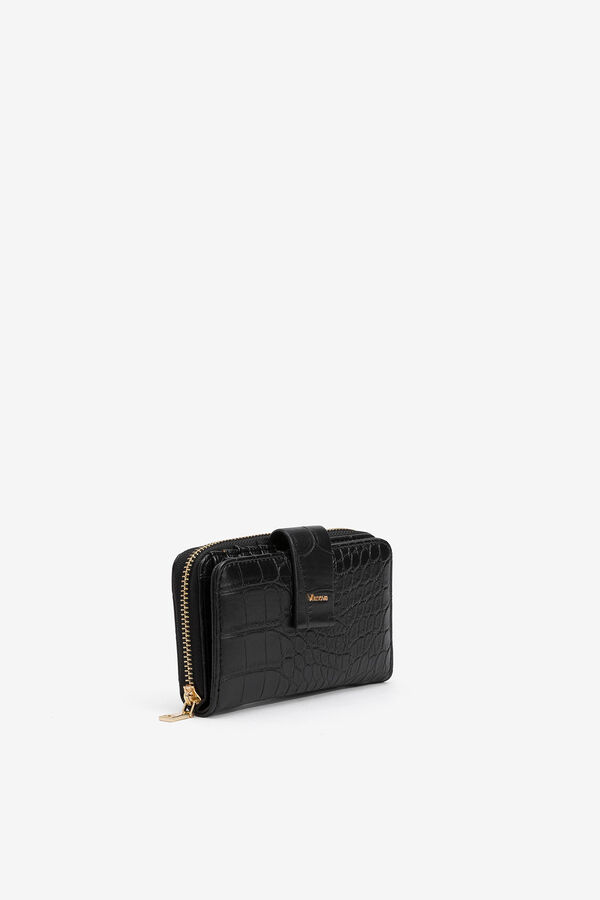 Womensecret Medium mock croc purse fekete