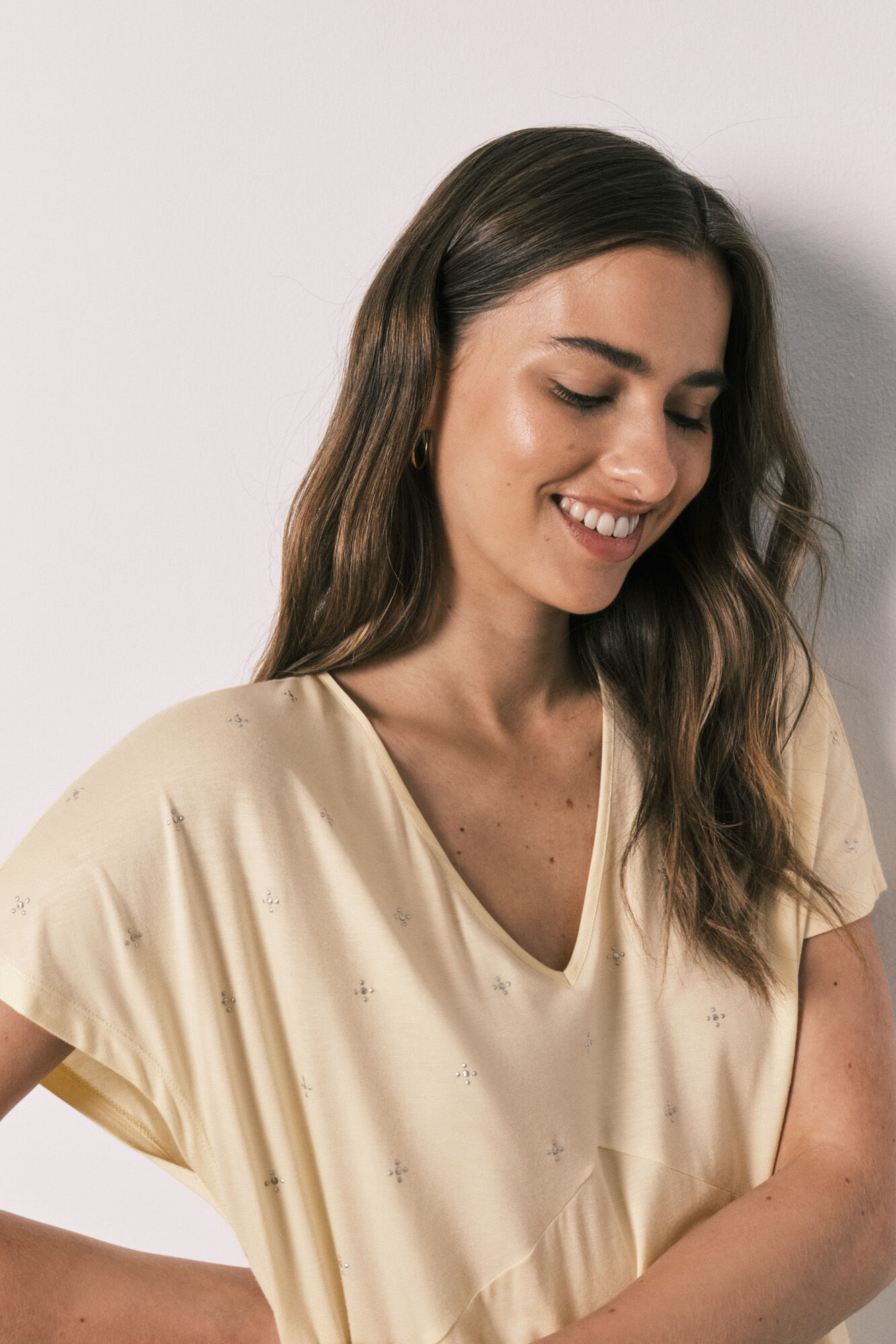 Women'secret Yellow short nightgown