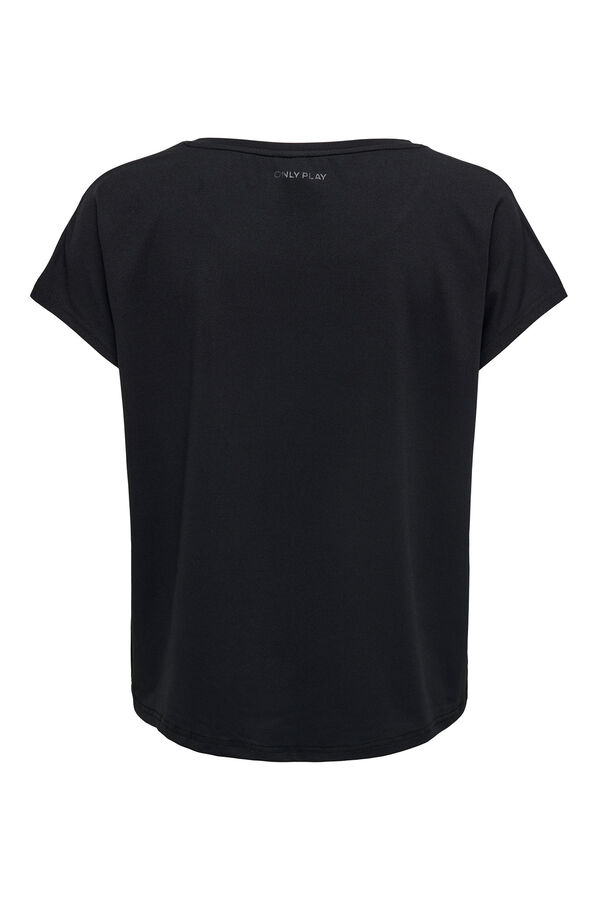 Womensecret Short-sleeved sports T-shirt black
