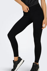 Only Play Legging deportivo tobillero tiro alto con bolsillo negro