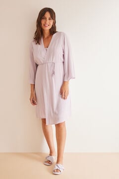 Womensecret Lilac maternity robe pink