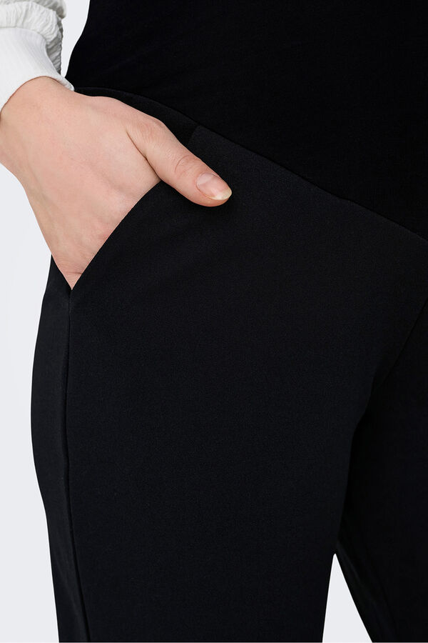 Only Maternity Pantal&oacute;n recto maternity negro