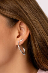 Singularu Pendientes Mini Gren Plata gris