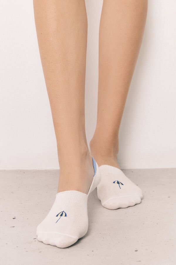 Women'secret Nevidljive čarape sa vezom suncobrana Boja Kože