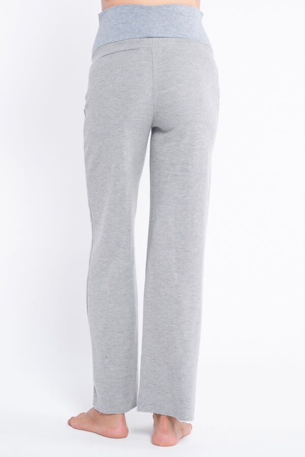 Ohma! Jersey-Knit maternity trouser with seams grey