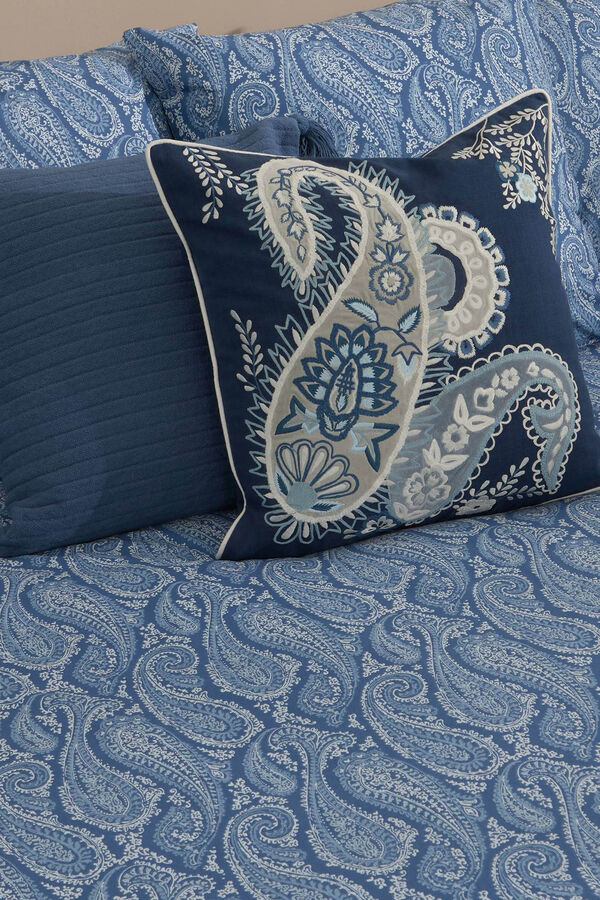 Textura Funda n&oacute;rdica algod&oacute;n paisley. Cama 180-200cm.  blanco