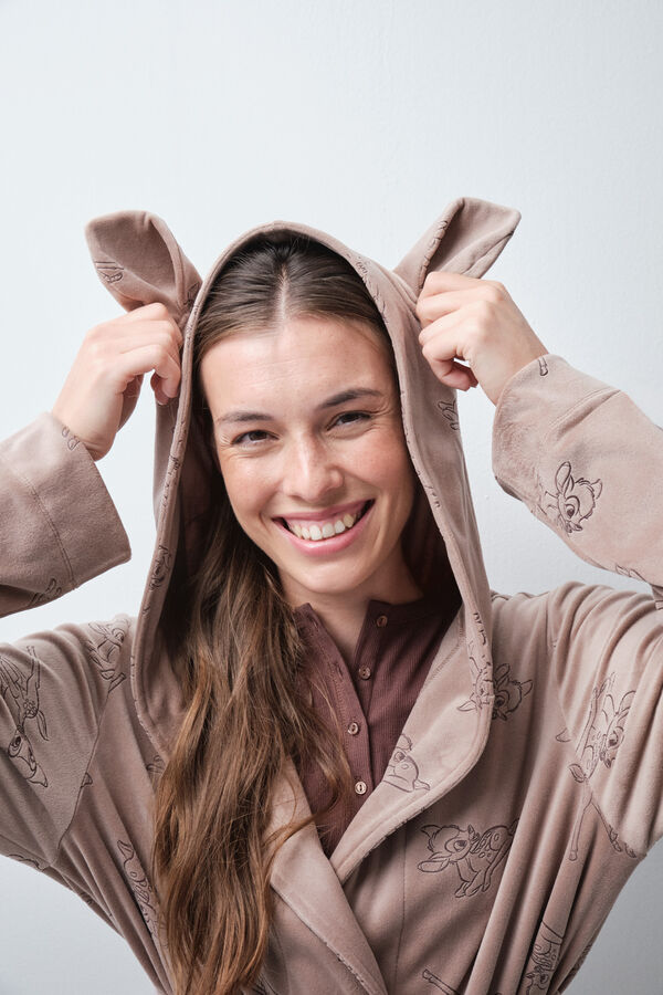 Women'secret Bambi ears midi robe nude