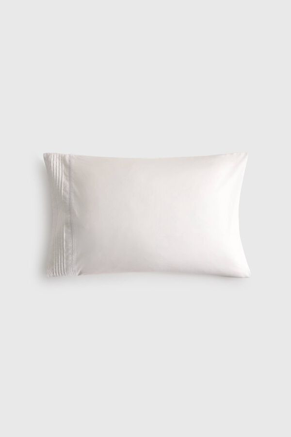 Textura Textured pillow case white