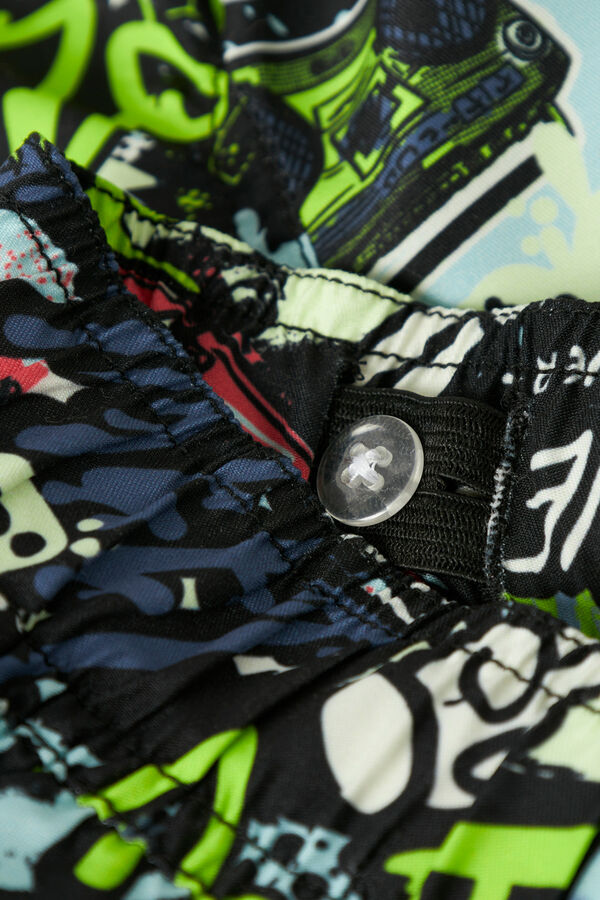 Name it Ba&ntilde;ador de ni&ntilde;o estampado negro