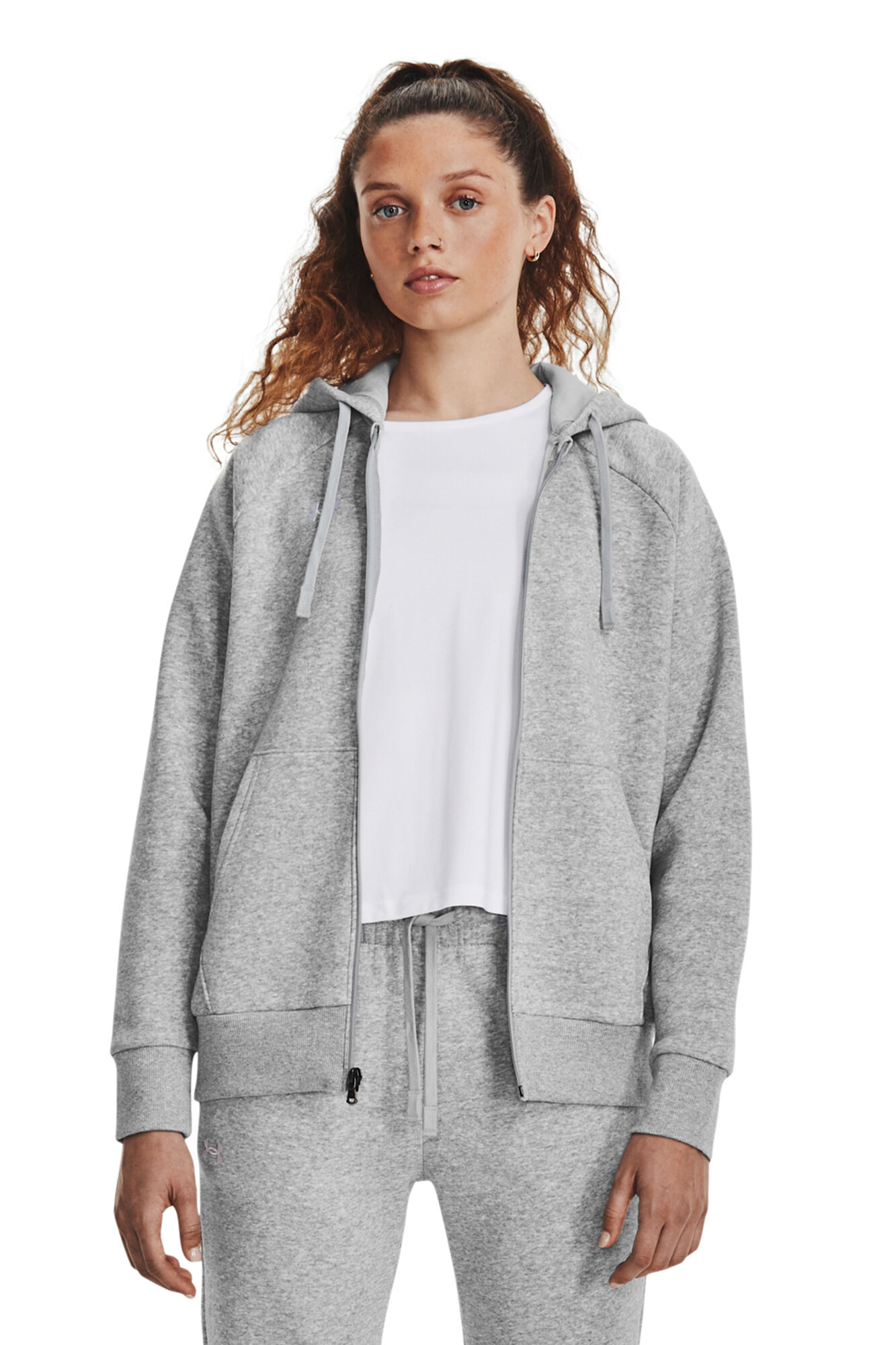 Under Armour Sudadera con capucha polar UA Rival grises