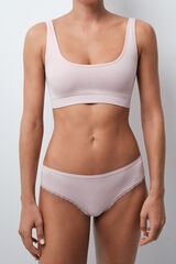 Women'secret Pink wide Brazilian spot panty pink