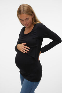 Womensecret Top de Tencel maternity 2 funciones negro