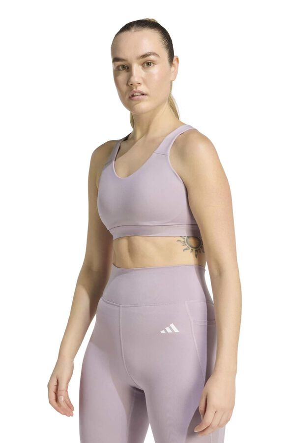 Adidas Sujetador deportivo Optime Essentials marr&oacute;n