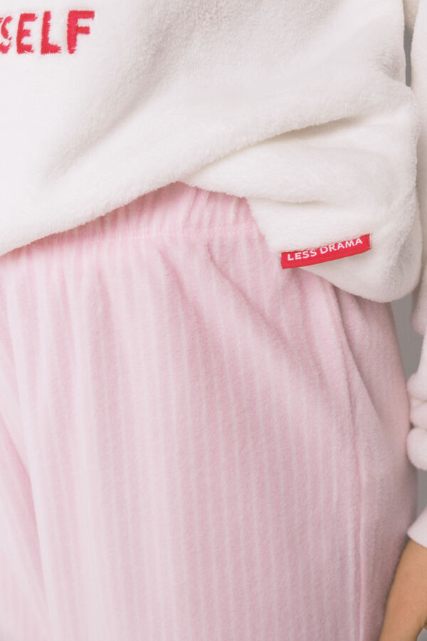 Women'secret Pyjama long en polaire Snoopy beige