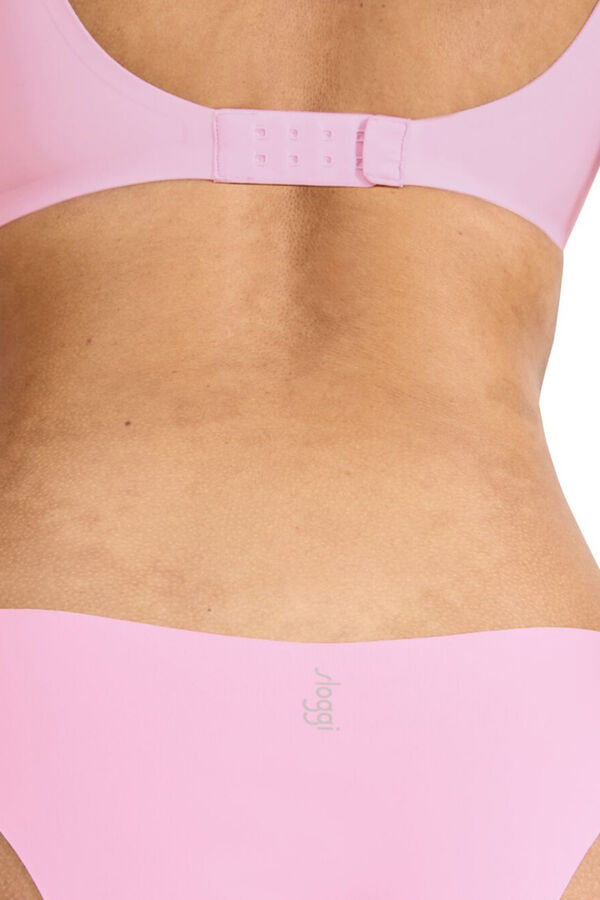 Sloggi Braga tanga microfibra sin costuras rosa