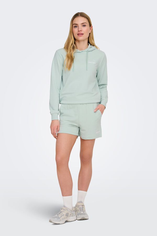 Only Play Sudadera deportiva con capucha gris