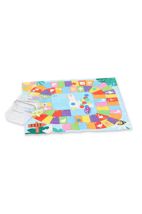 Mr. Wonderful reversible board game Parcheesi and the game of the goose printed