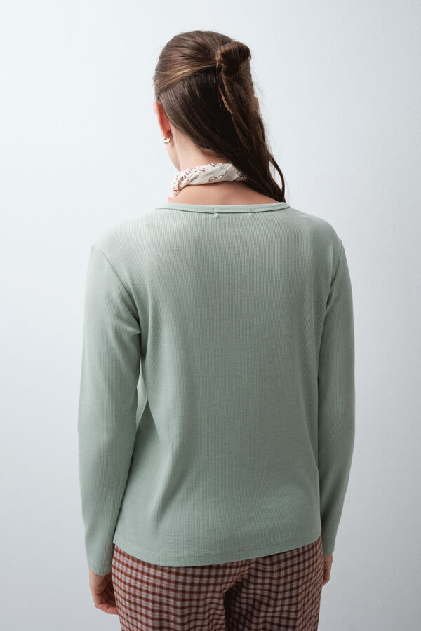 Women'secret Aqua short sleeve T-shirt green