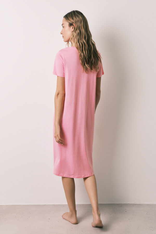 Women'secret Pink cotton nightgown pink