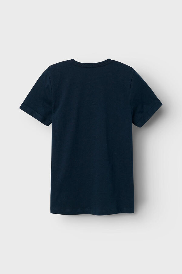 Womensecret Boys' short-sleeved California T-shirt bleu