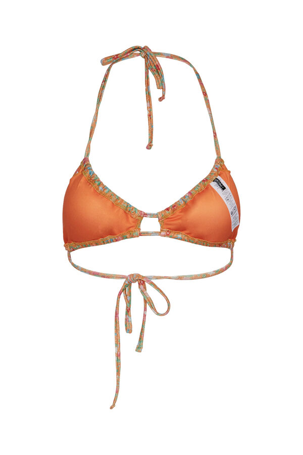 Womensecret Floral print bikini top. Narančasta