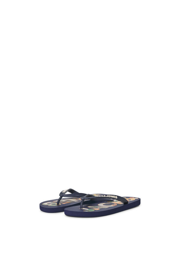 Jack & Jones Rubber sole toe sandals blue
