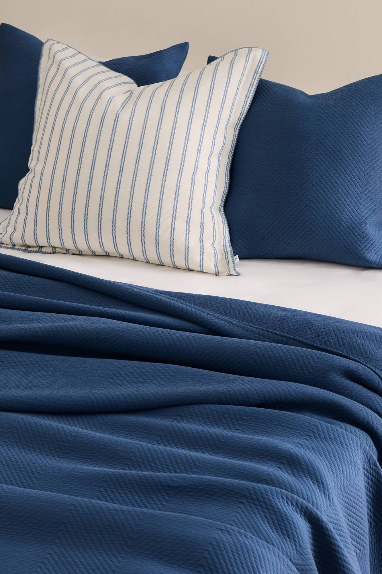 Textura Jacquard-Tagesdecke aus 100 % Baumwolle