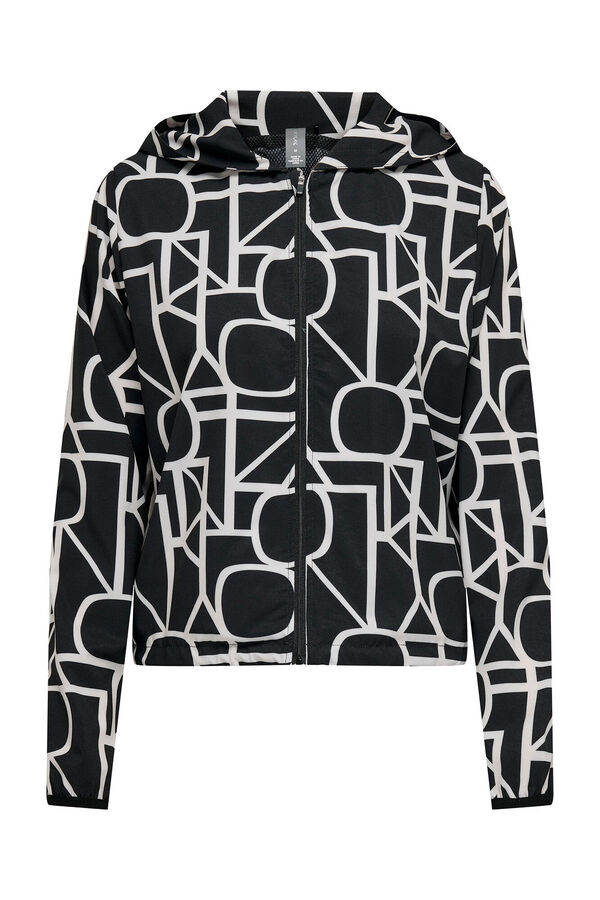 Only Play Sweatshirt com capuz estampada preto