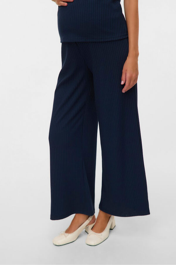 Mamalicious Long trousers Maternity blue