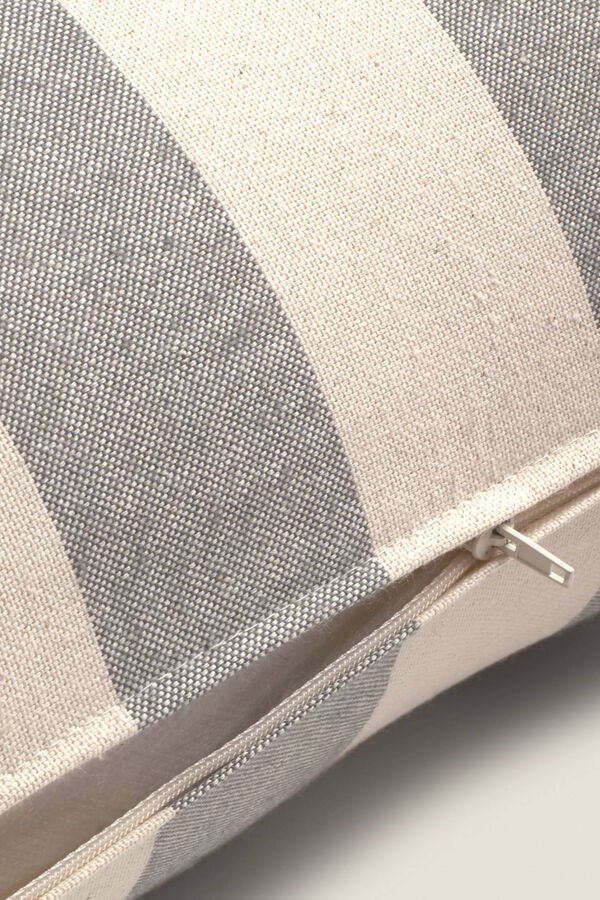 Womensecret Striped cotton cushion cover szürke