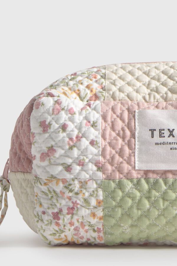 Textura Neceser acolchado algod&oacute;n patchwork estampado