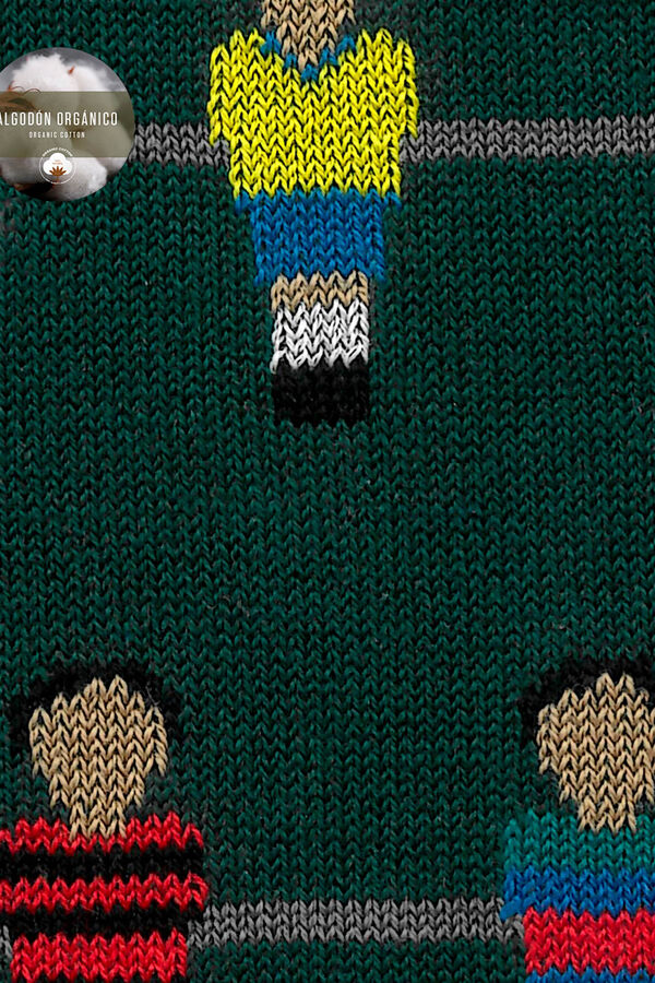 Punto Blanco Meias de futebol de algod&atilde;o org&acirc;nico verde