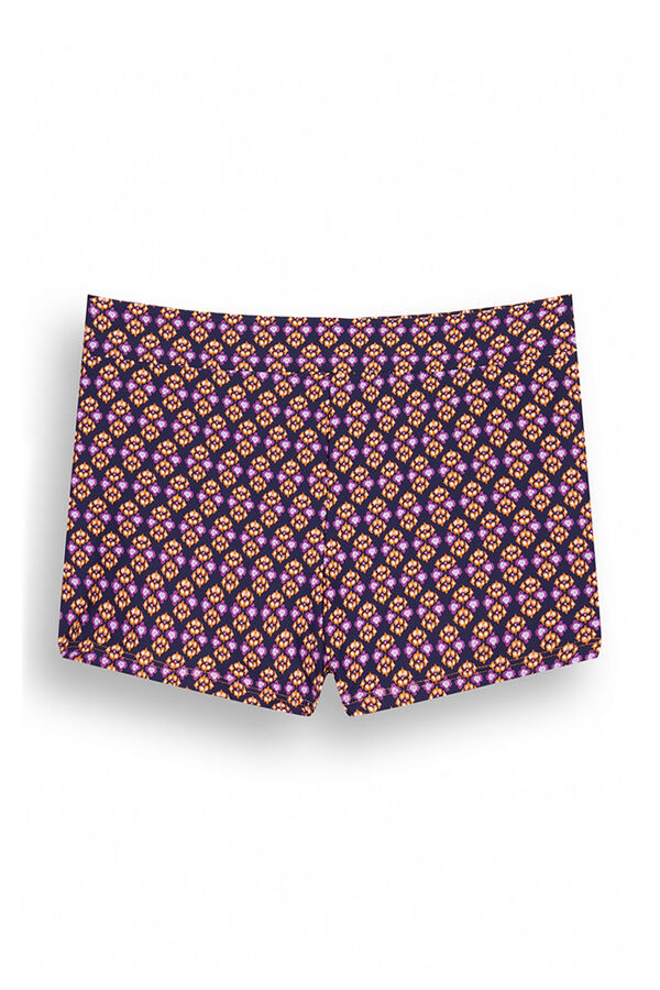 Womensecret Patchwork culotte bikini bottoms printed