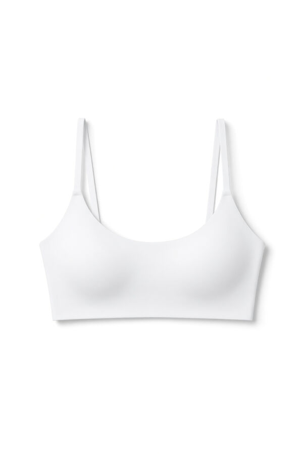 Women'secret White microfibre foam top bra GODDESS white