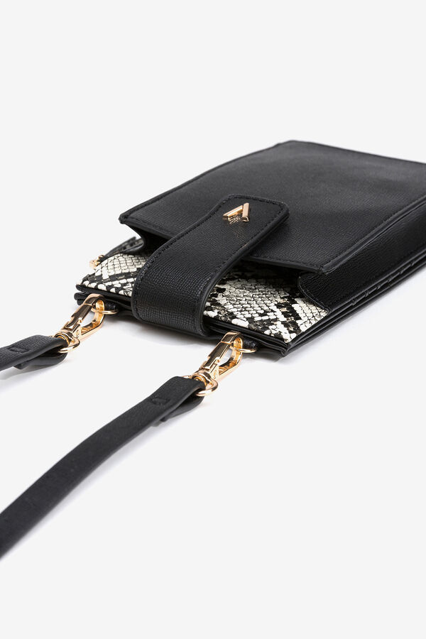 Vilanova Funda bolso para m&oacute;vil efecto piel negro