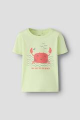 Name it Boy's printed short sleeve T-shirt green