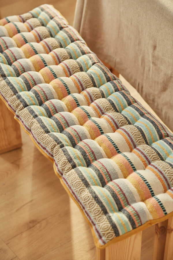 Womensecret Vedra cotton jacquard bench cushion rávasalt mintás