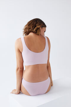 Womensecret lilac seam-free bra top pink