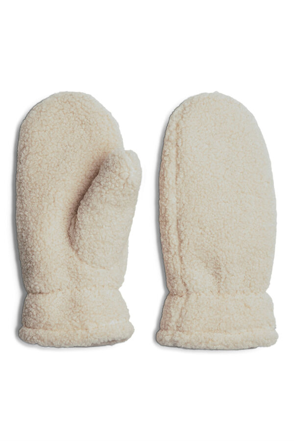 Pieces Teddy-F&auml;ustlinge Braun