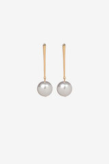 Vilanova Pendientes Largos con Perla amarillo