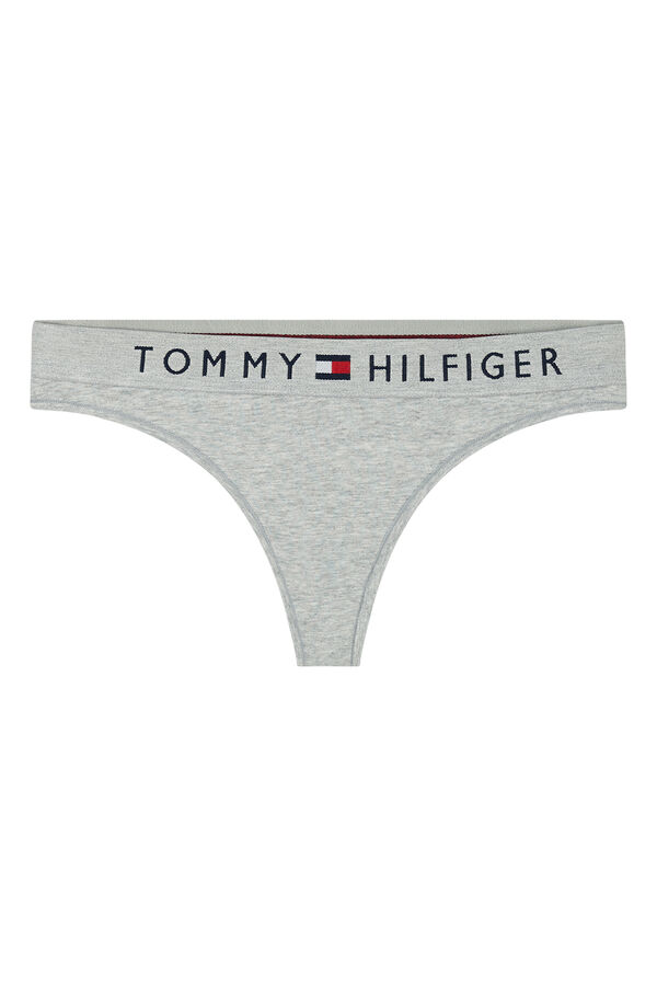Womensecret Thong with logo grey