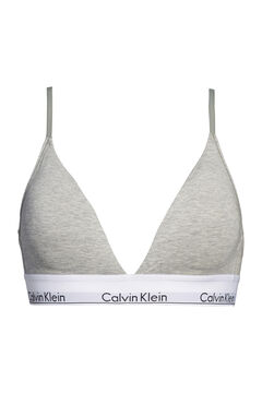 Womensecret Top de algodón Modern Cotton con cinturilla de Calvin Klein gris