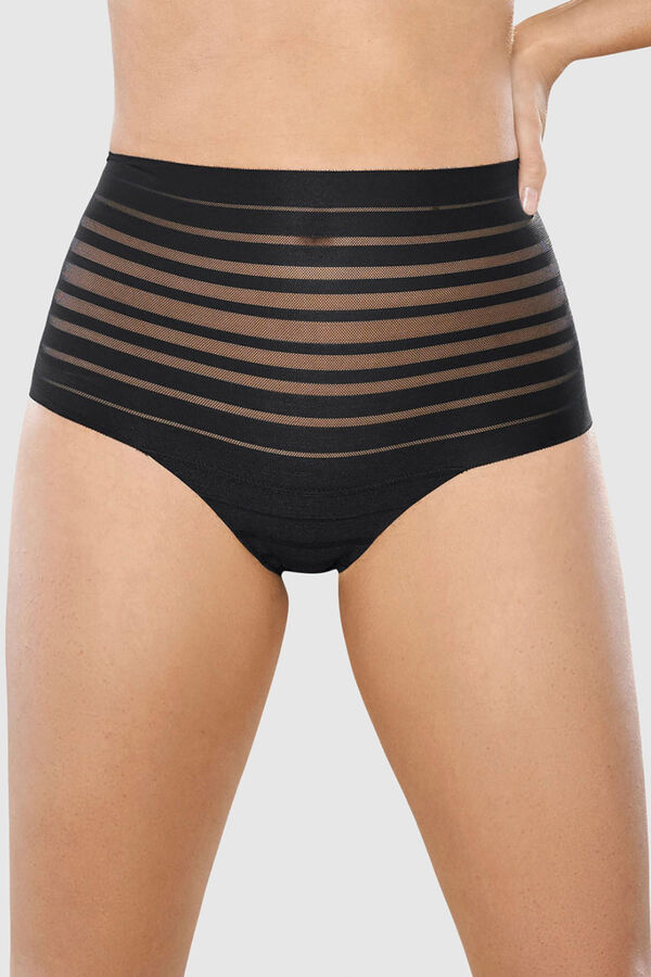 Tanga tiro alto de compresión suave de abdomen Bragas de mujer