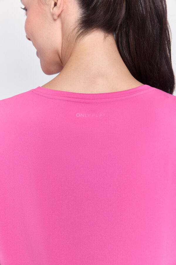 Only Play Camiseta manga corta soft fucsia