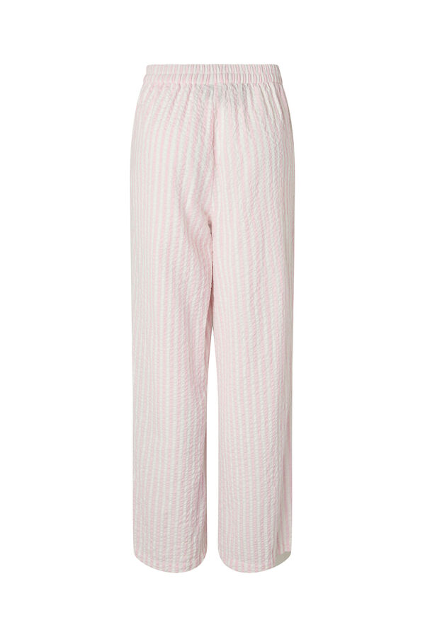 Pieces Hose mit Streifenstruktur Rosa