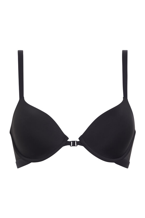 Womensecret Demi bra with front fastening Crna